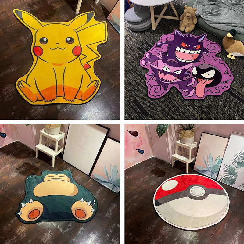 Japanese Home Textiles - Pokemon Pikachu Carpet Cartoon 3D Irregular