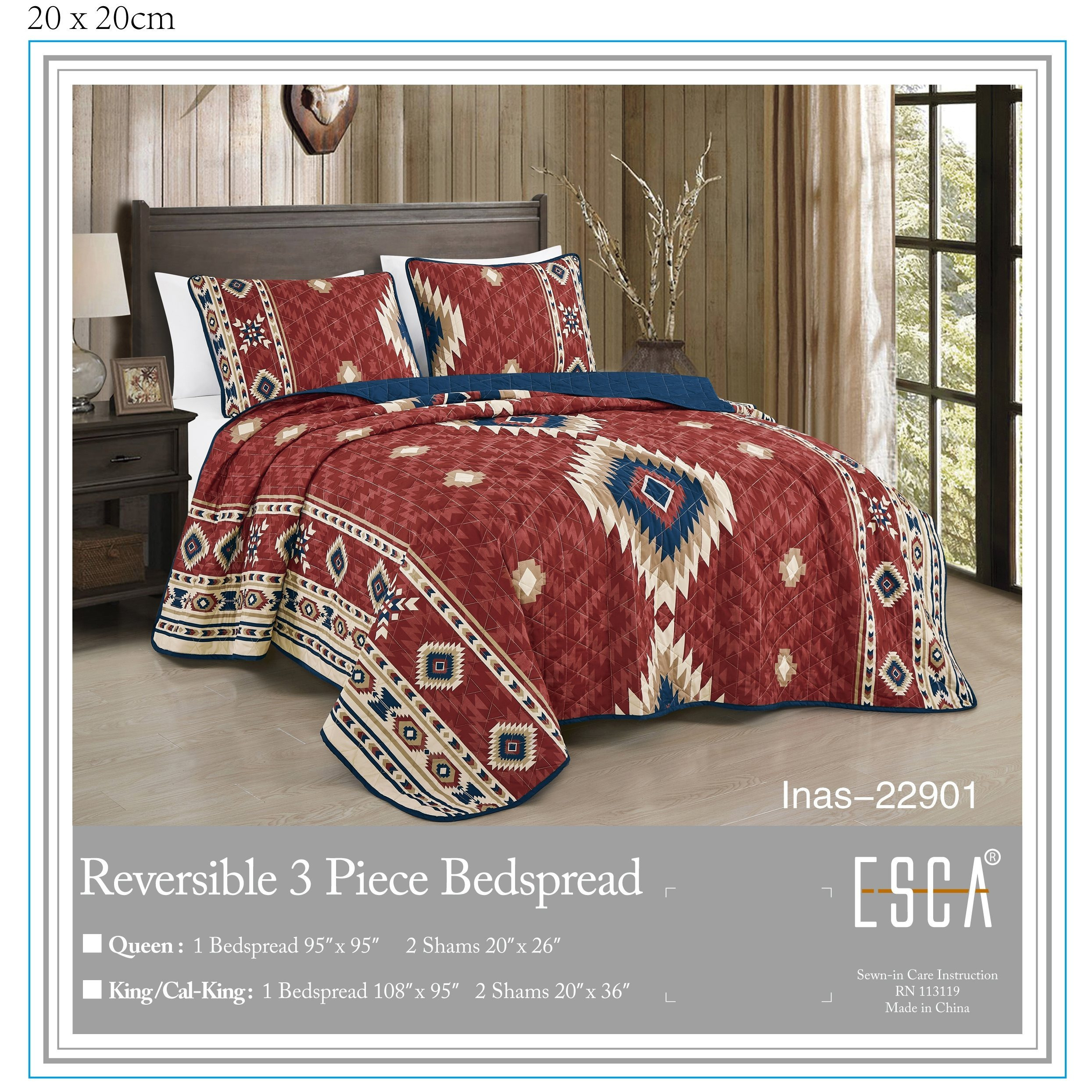 Southwestern Aztec Reversible  - Quilt Cotton Summer のレビューと価格