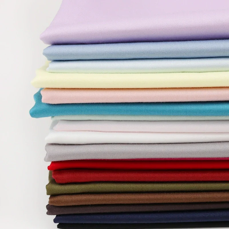 Cotton Twill Satin Fabric Soli - Quilt Cotton Summer のレビューと価格
