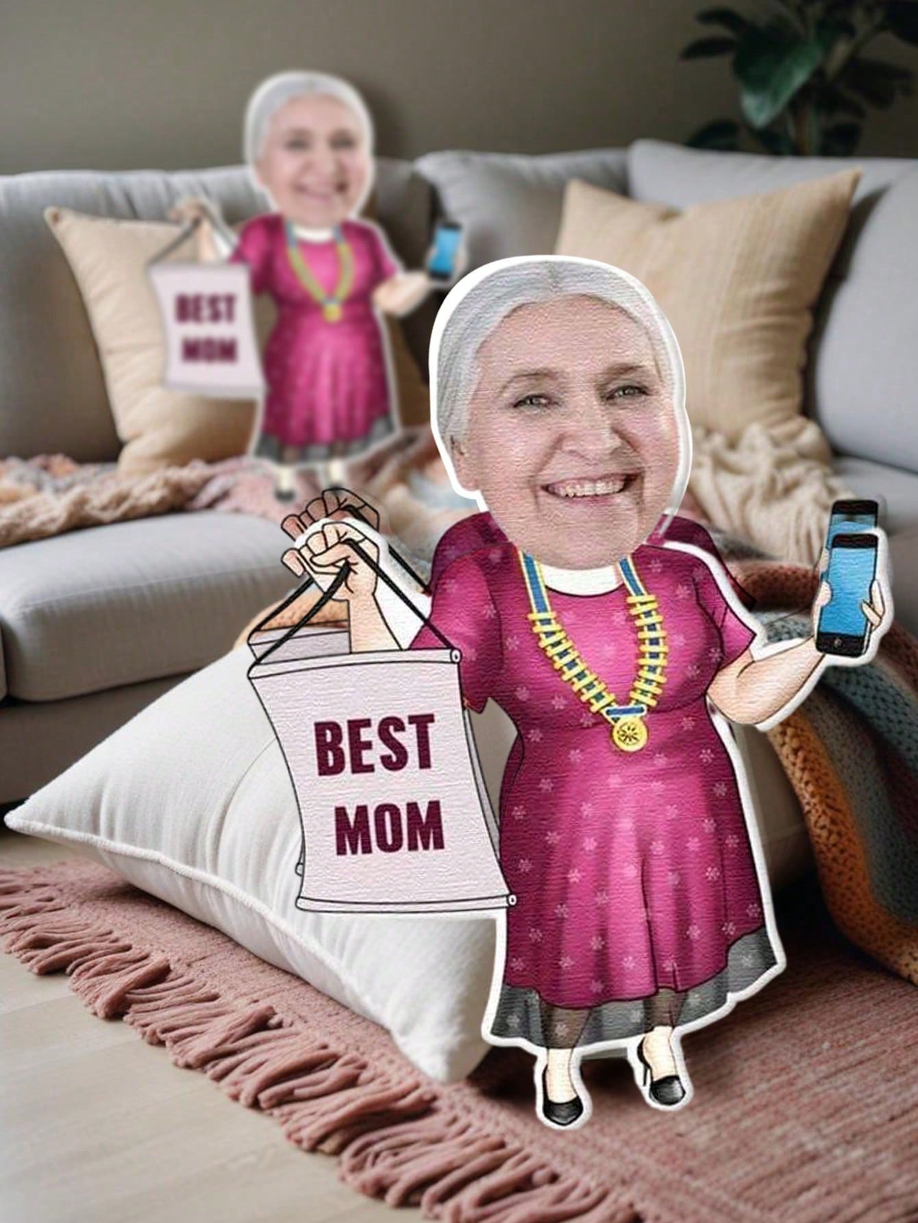 1pc Custom Face Pillow Persona - Home And Textiles のレビューと価格
