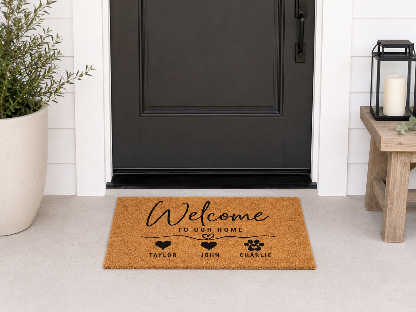 Custom Text Logo Doormat Fashi - Home Textiles Company のレビューと価格
