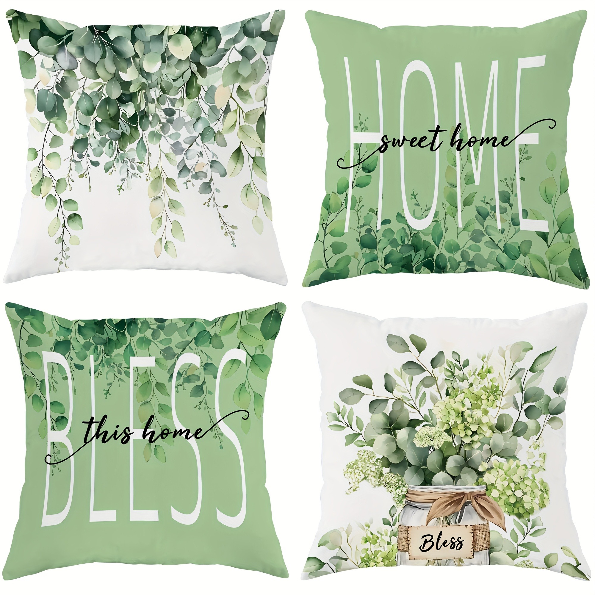 Eucalyptus - Inspired Pillow C - Your Home Textiles のレビューと価格