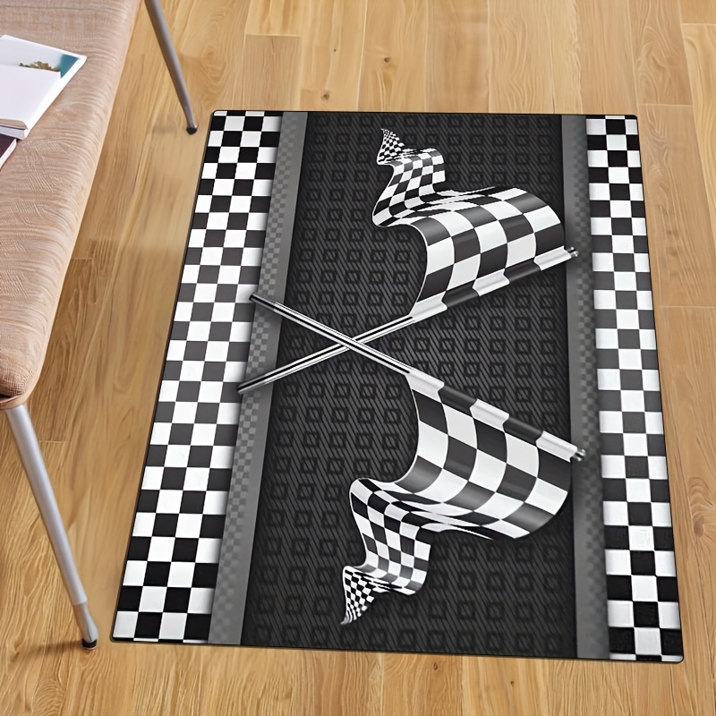 Racing Flag Theme Carpet Cryst - Your Home Textiles のレビューと価格