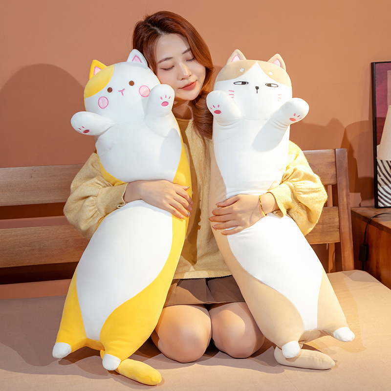 50-130cm Kawaii Soft Long Cat  - Bolster Pillow Long のレビューと価格
