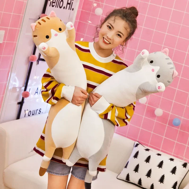 19.5in Cute 50cm Cat Plush Toy - Bolster Pillow Long のレビューと価格