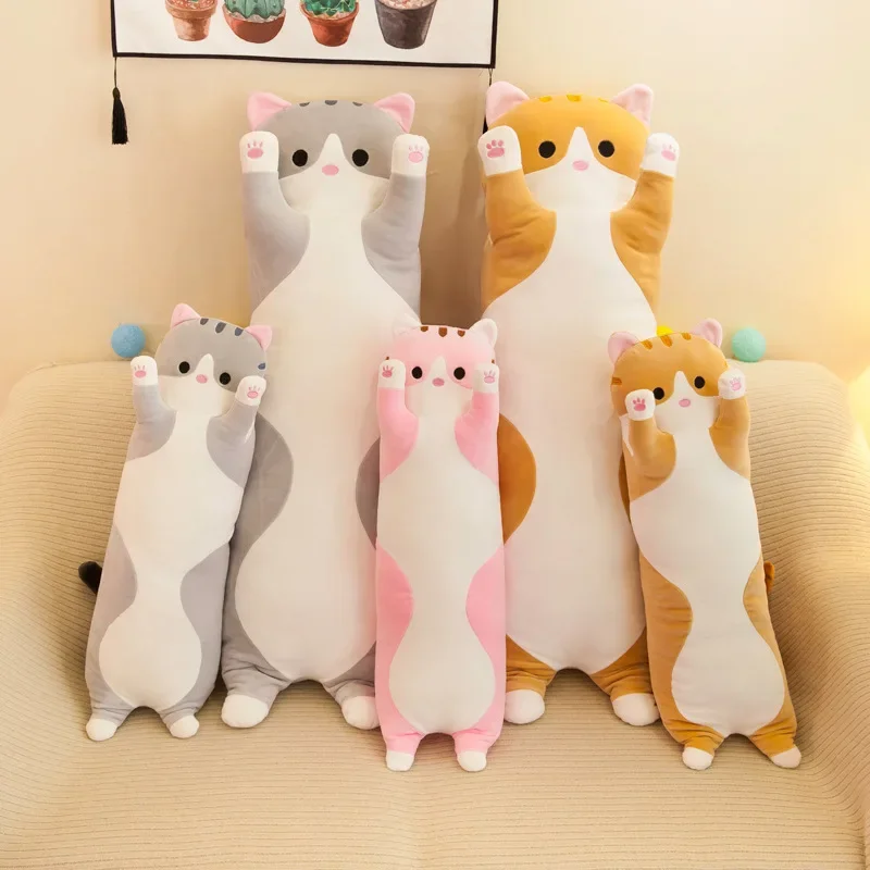 19.5in Cute 50cm Cat Plush Toy - Bolster Pillow Long のレビューと価格