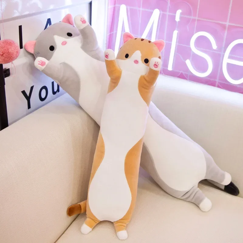 19.5in Cute 50cm Cat Plush Toy - Bolster Pillow Long のレビューと価格