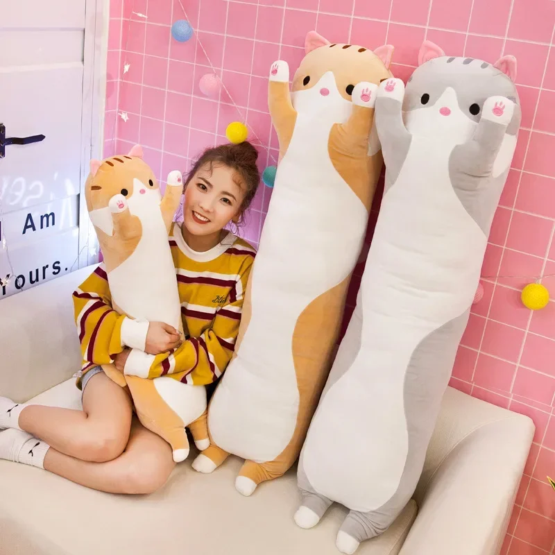 19.5in Cute 50cm Cat Plush Toy - Bolster Pillow Long のレビューと価格