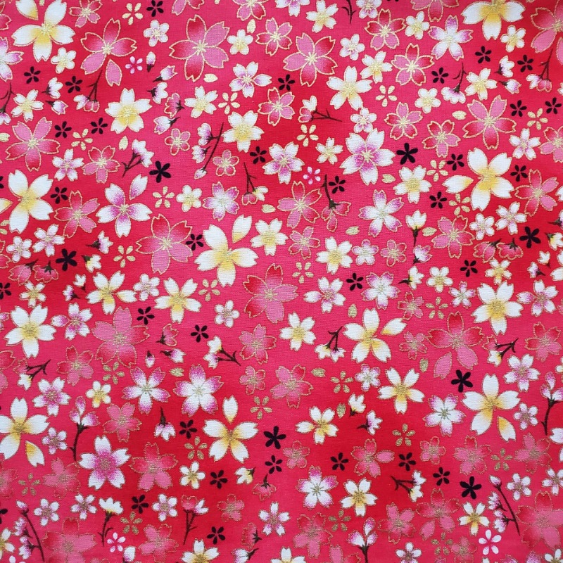 Cotton Gold Foil Printed Fabri - Japanese Home Textiles のレビューと価格
