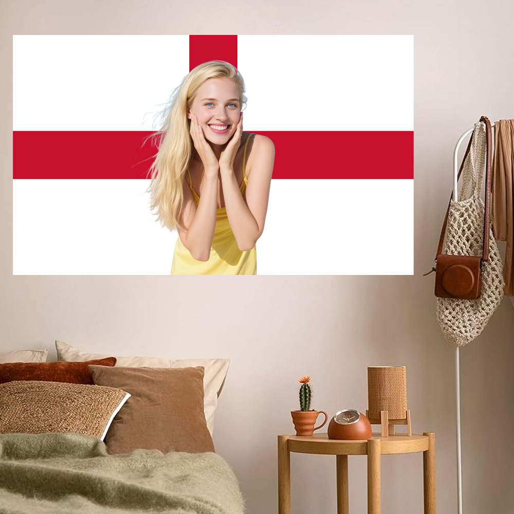 1pc 2D FLAT Personalize Englan - Home And Textiles のレビューと価格