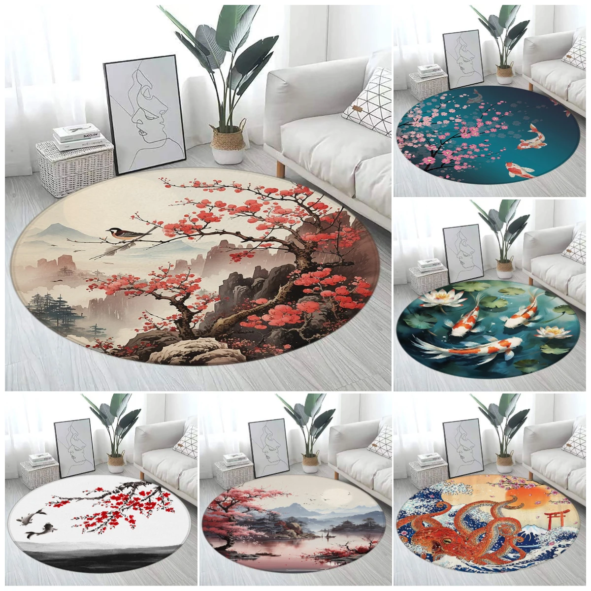 Japanese Koi & Cherry Blossom  - Japanese Home Textiles のレビューと価格