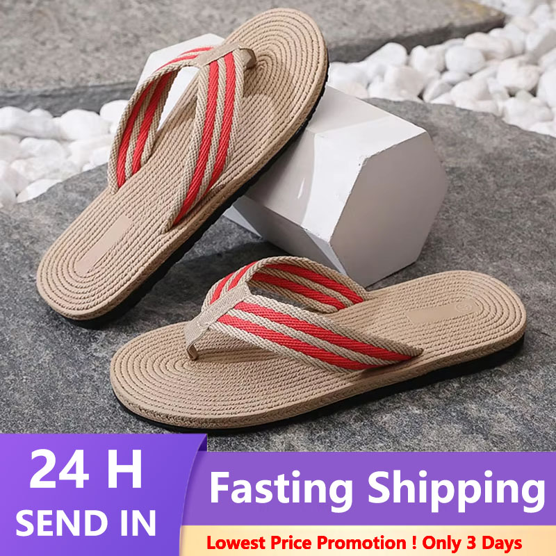 Summer Men Flip Flops Flat San - Home And Textiles のレビューと価格