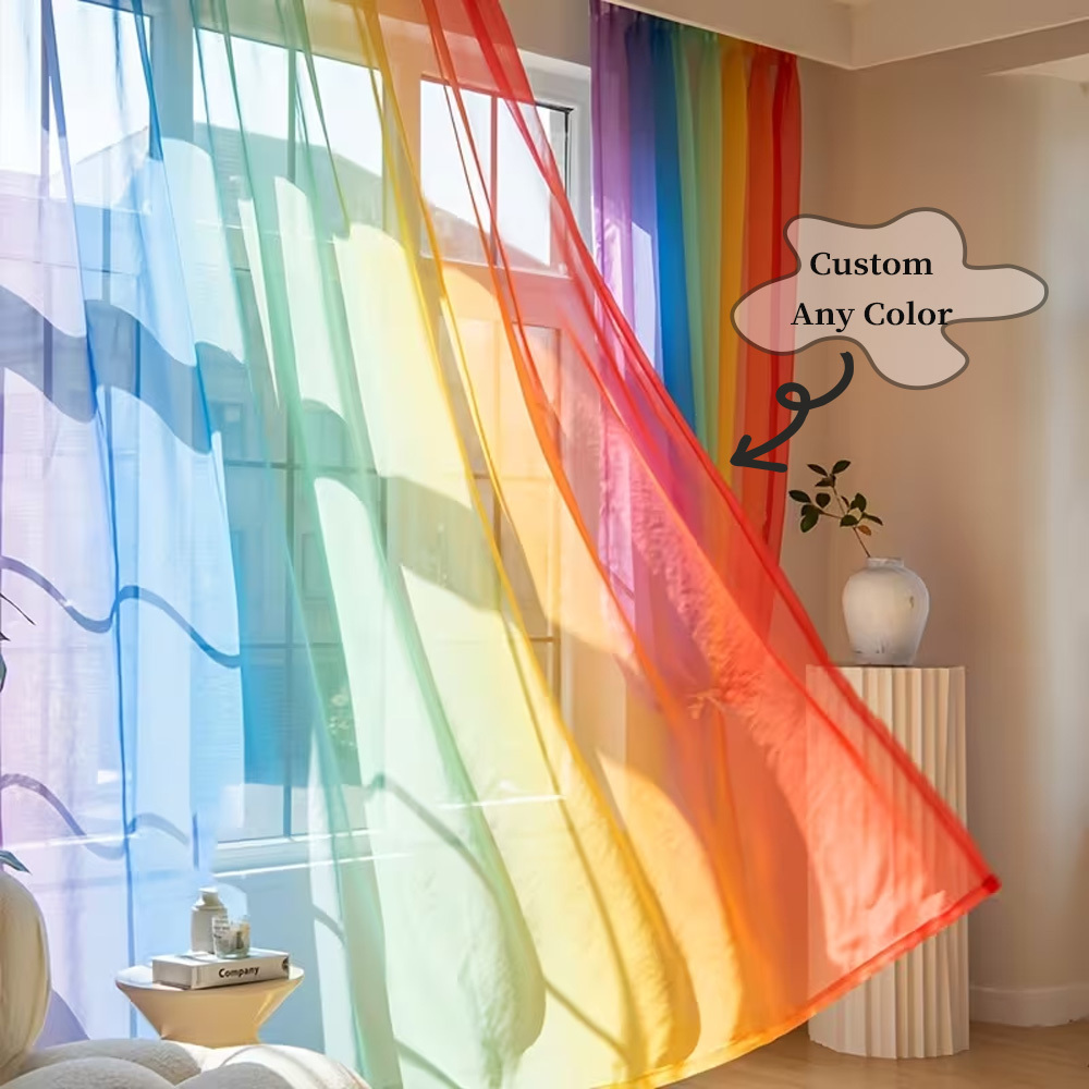 Custom 2D Flat 2pcs Sheer Curt - Your Home Textiles のレビューと価格