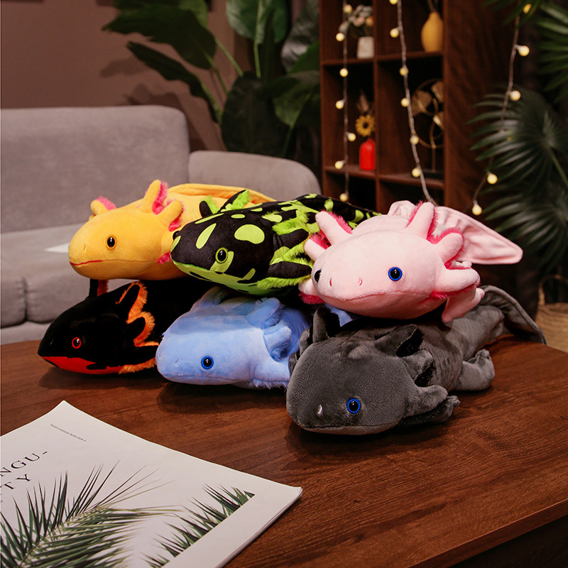 Kawaii Colorful Newt Plush Toy - Bolster Pillow Long のレビューと価格