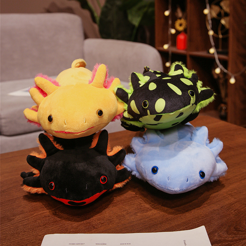 Kawaii Colorful Newt Plush Toy - Bolster Pillow Long のレビューと価格
