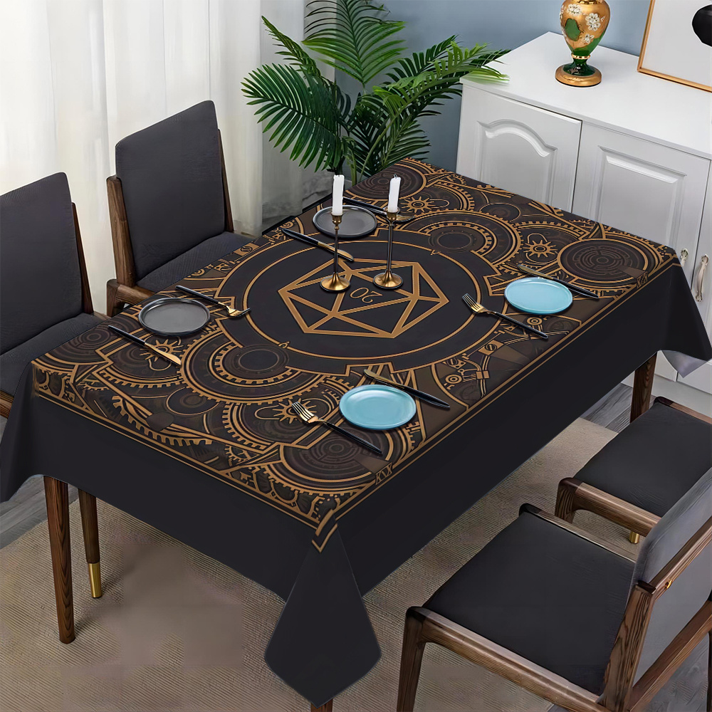 Steampunk Black Golden Gear Pa - Home And Textiles のレビューと価格