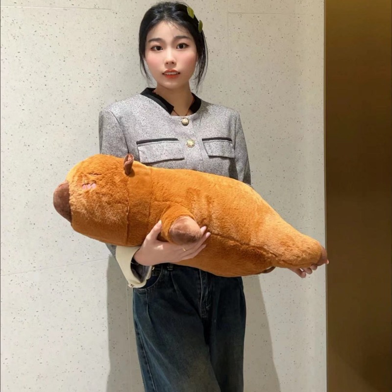 45/65cm Cute Stuffed Capybara  - Bolster Pillow Long のレビューと価格