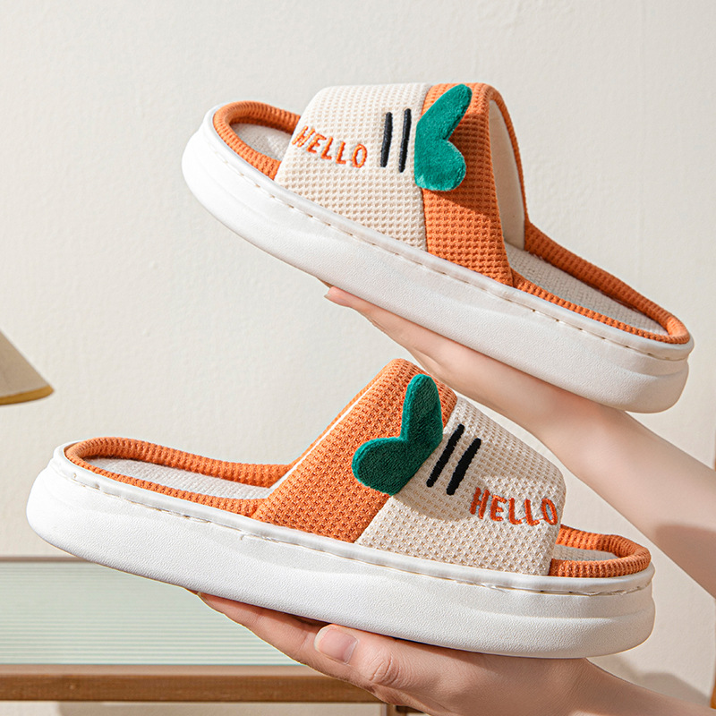 New Style Linen Slippers for W - Home And Textiles のレビューと価格