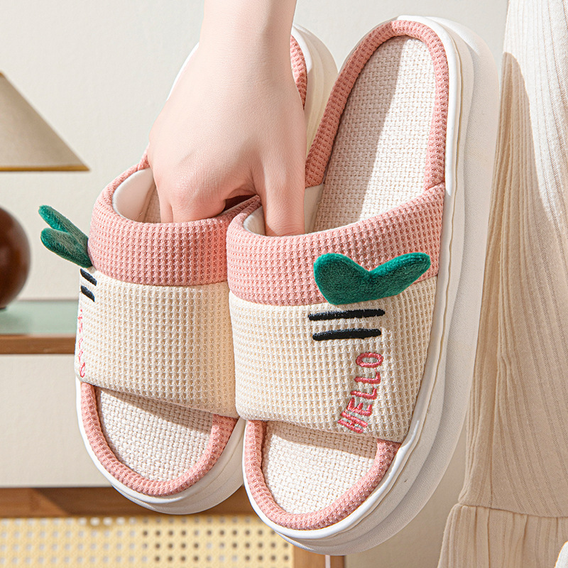 New Style Linen Slippers for W - Home And Textiles のレビューと価格