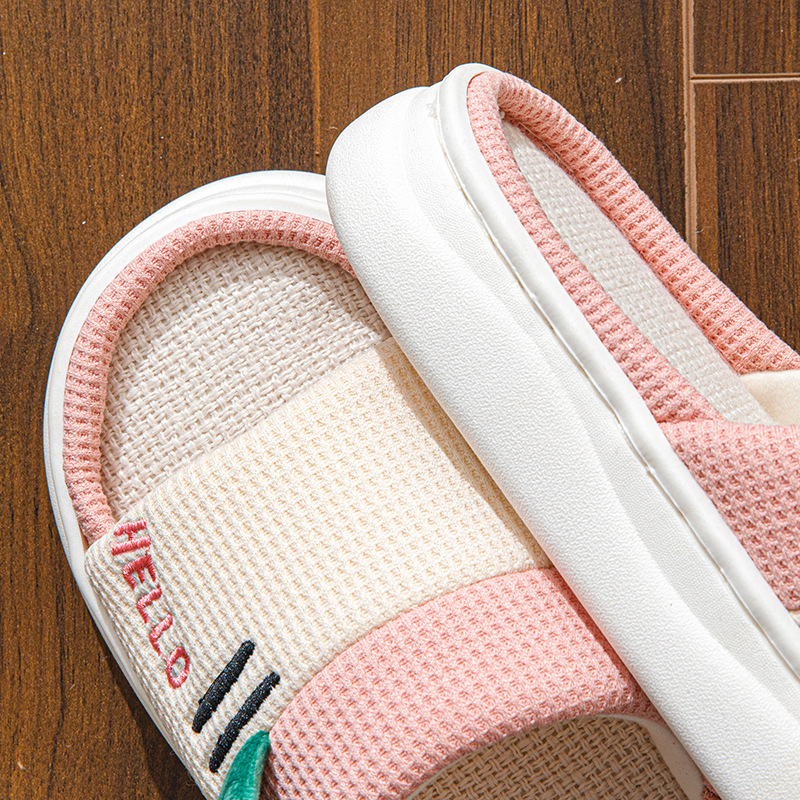 New Style Linen Slippers for W - Home And Textiles のレビューと価格