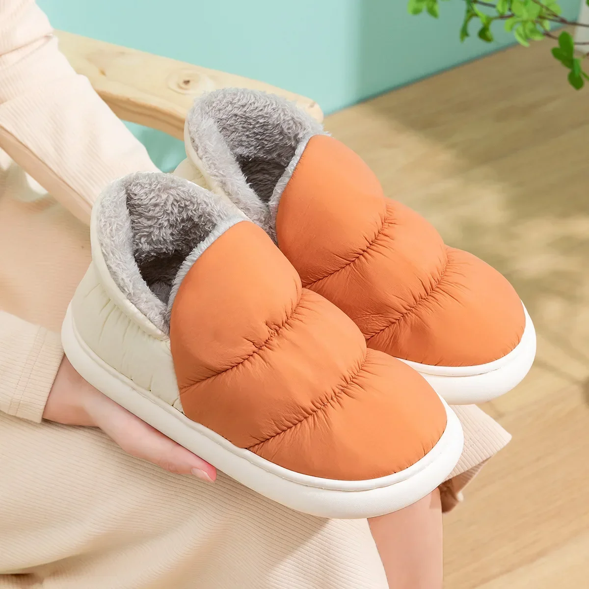 Women Men Slippers Winter Down - Home And Textiles のレビューと価格