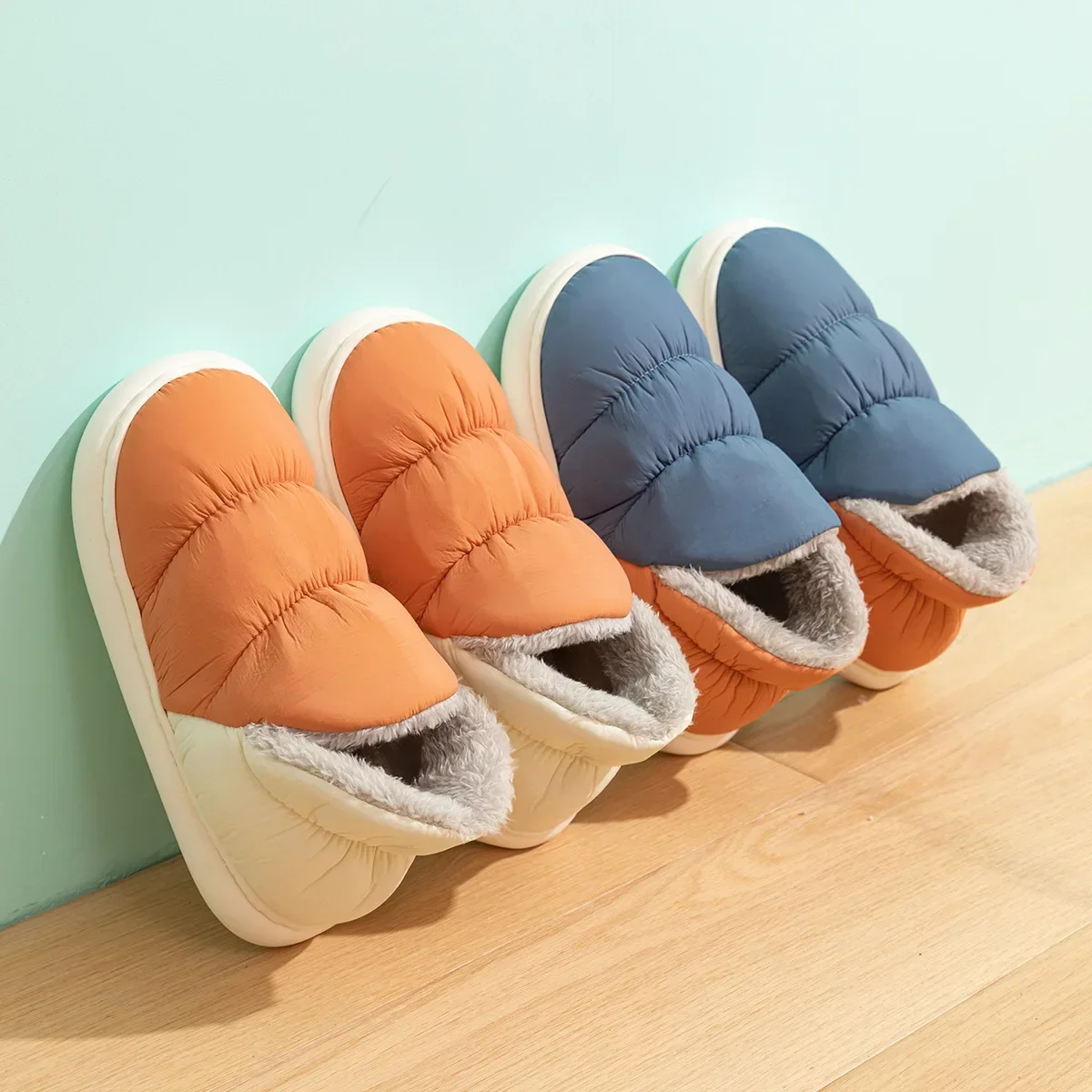 Women Men Slippers Winter Down - Home And Textiles のレビューと価格