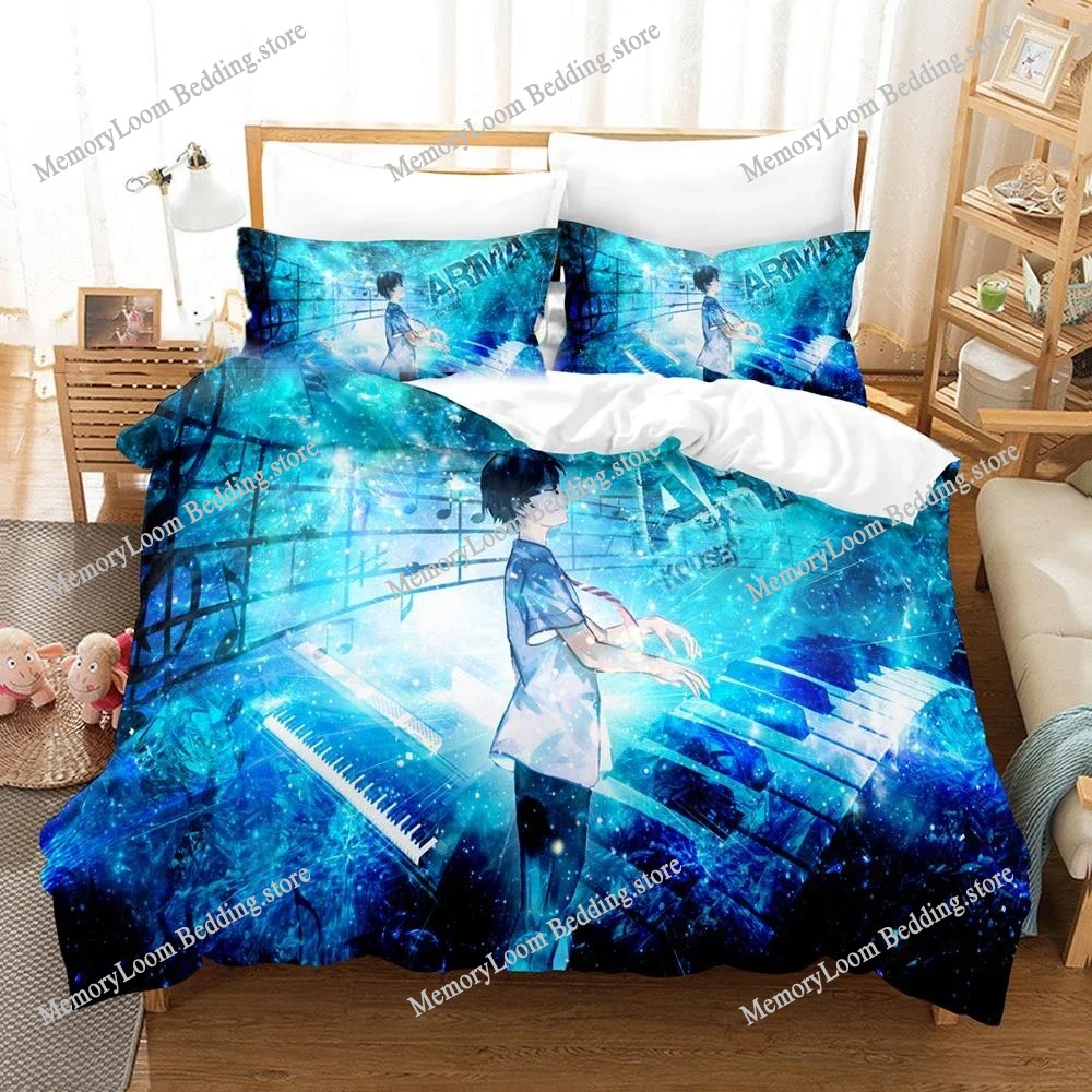 3D Anime Your Lie in April Bed - Your Home Textiles のレビューと価格