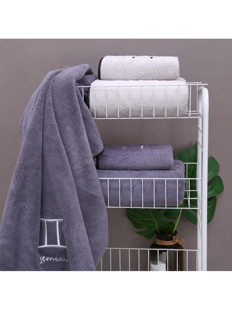 Soft Coral Fleece Zodiac Towel - Home Textiles Company のレビューと価格