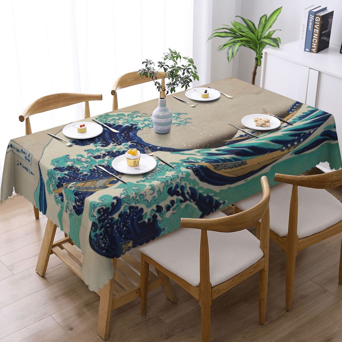 Great Wave Off Kanagawa Vintag - Japanese Home Textiles のレビューと価格
