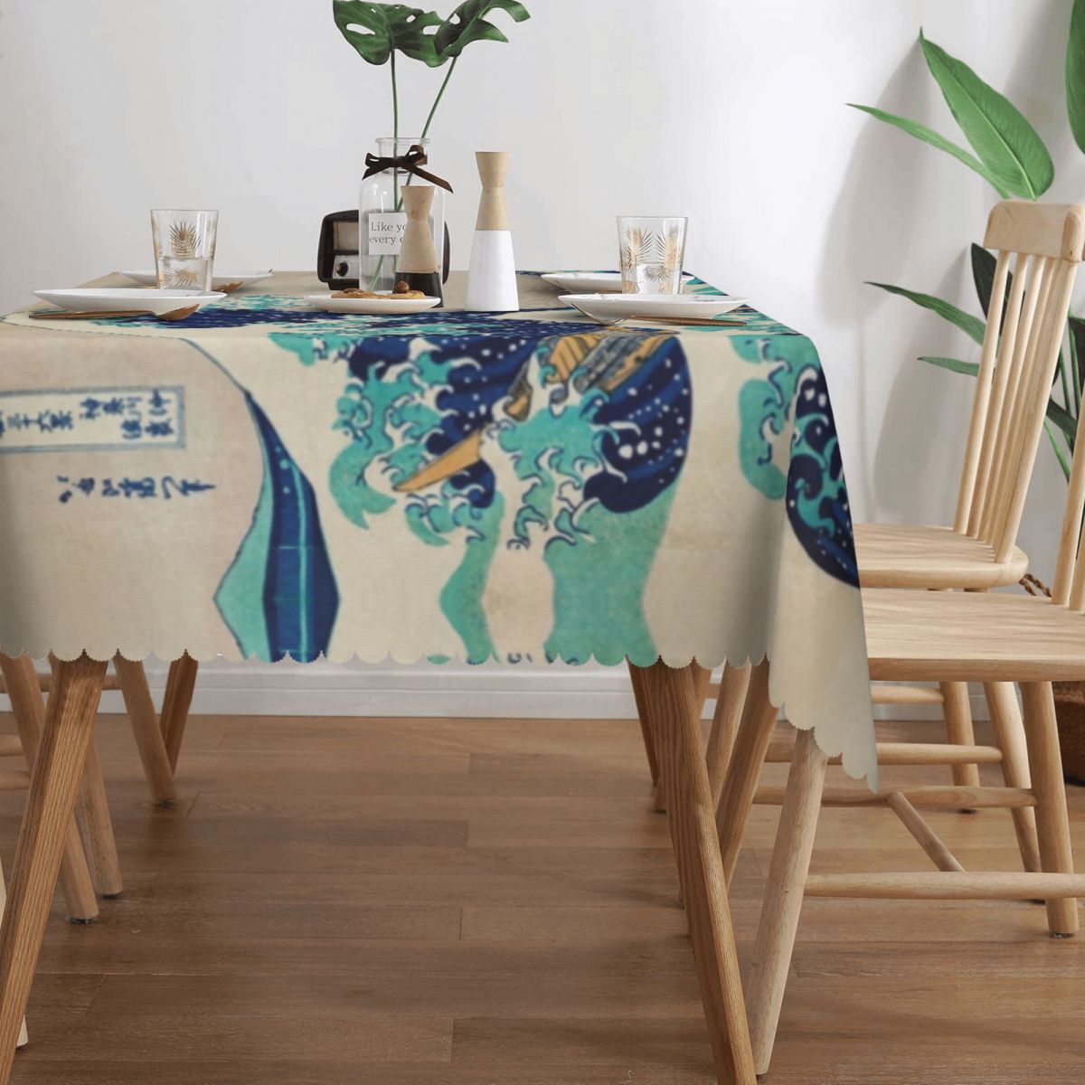 Great Wave Off Kanagawa Vintag - Japanese Home Textiles のレビューと価格